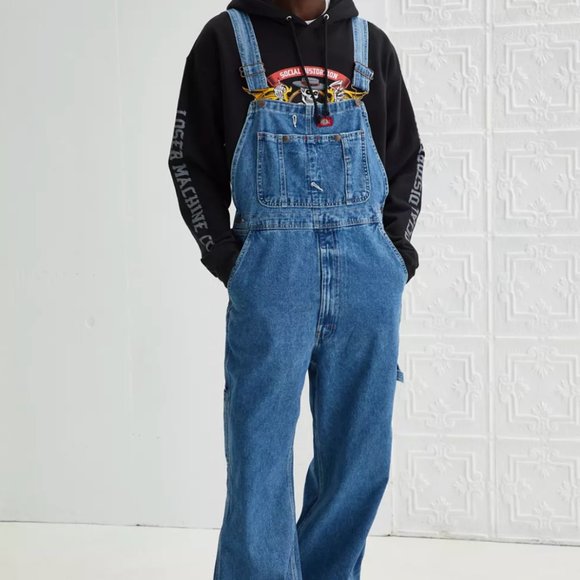 Dickies Other - Dickies Men's Vintage Stone Washed Indigo Denim Blue Overall 34 x 34